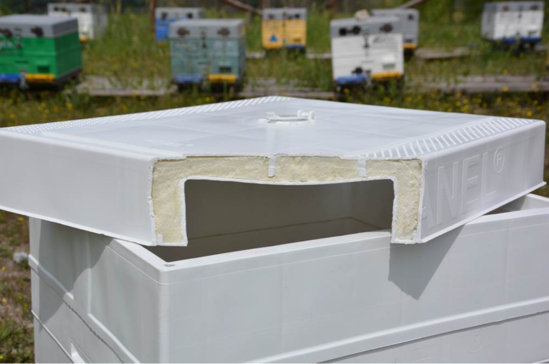 ANEL Top Cover with Ventilation Plugs Langstroth WHITE